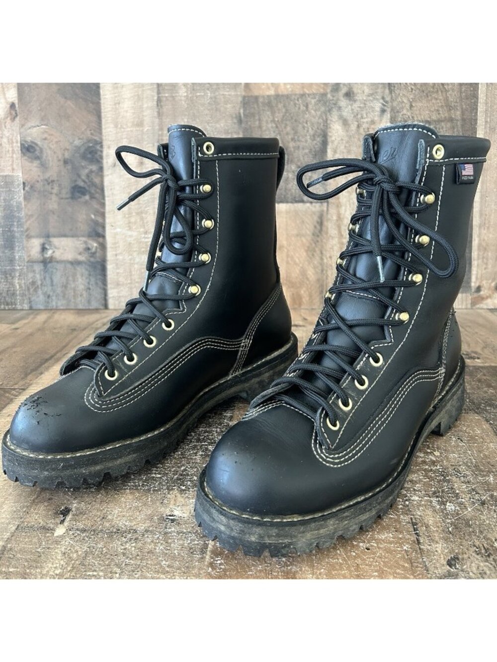 Danner 11700 Super Rain Forest Plain Toe GoreTex Work Boots Mens 9 D